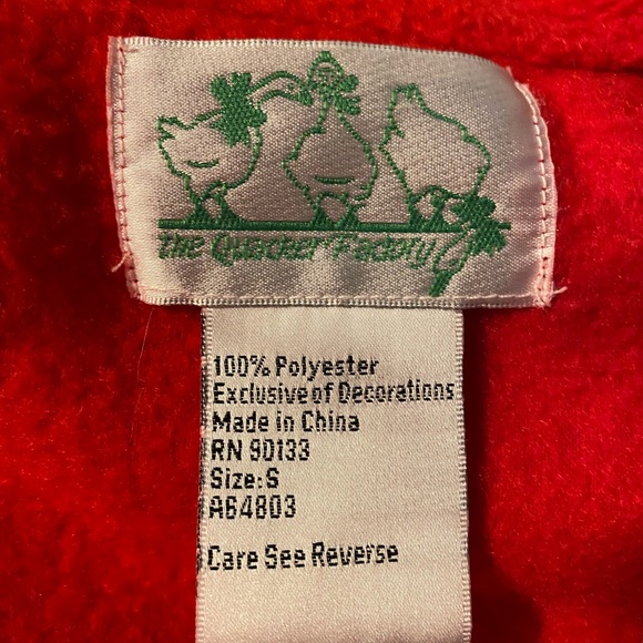QUACKER FACTORY JACKET RED FLEECE WINTER Cats, Mice and Dogs - Picture 9 of 11
